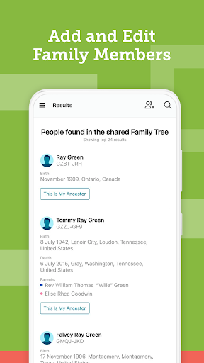FamilySearch Tree screenshot 5